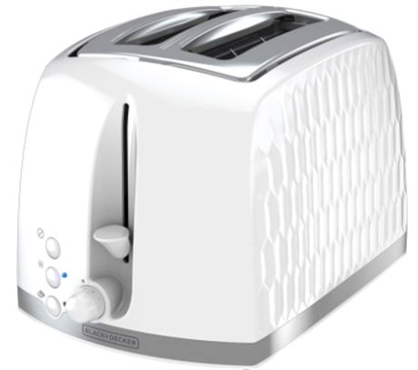 BLACK+DECKER TR1250WD Honeycomb Collection 2-Slice Toaster...