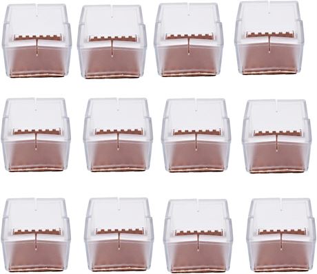 12pcs Silicon Furniture Pads Floor Protector Pad Sofa Non-Slip Chair Fe