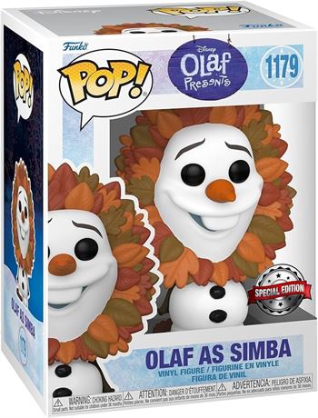 POP Disney!: Olaf Presents - Olaf as Simba, Amazon Exclusive, Multicolor (61823)