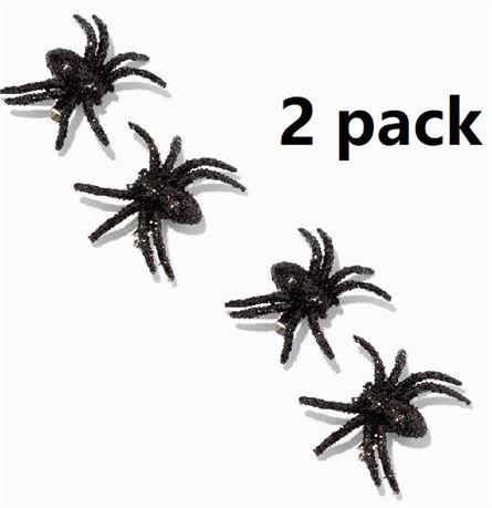 Claire's Black Spider Sequin Hair Clips 2 Pack