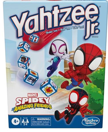 Hasbro Gaming Spidey and His Amazing Friends Yahtzee Jr.Marvel Edition Board Gam