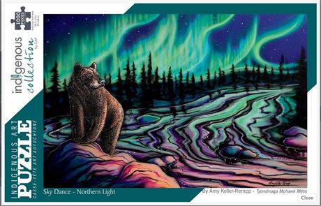 Indigenous Collection Puzzle, Sky Dance - Northern Light 1000pcs