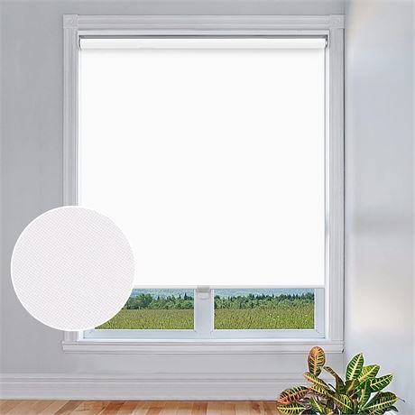 SEEYE Cordless Blackout Roller Shades - Window Blinds Privacy Home Kitchen