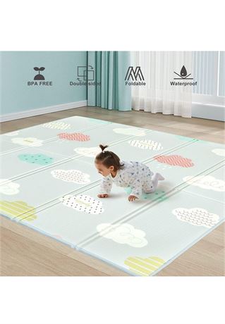 Uanlauo Baby Play Mat XPE MATL,71x59inch Play Mat for Baby,Foldable