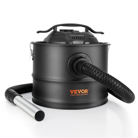 VEVOR Ash Vacuum Cleaner, 4 Gallon with 1200W Powerful Suction, Ash Vac Collecto