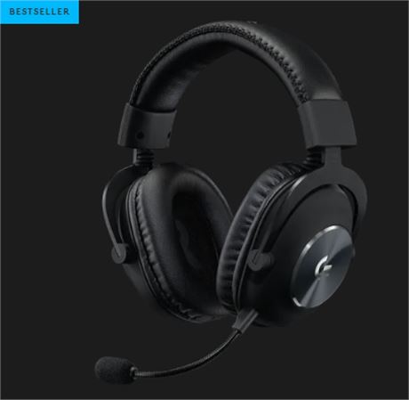 Logitech Pro X Wireless Lightspeed Gaming Headset - Black