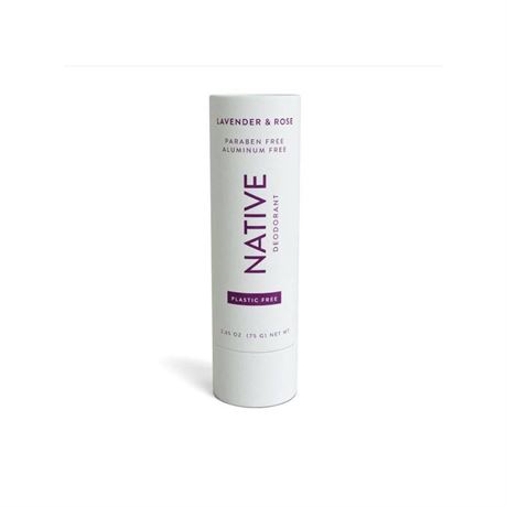 Native Plastic Free Lavender & Rose Deodorant for Women - 2.65oz