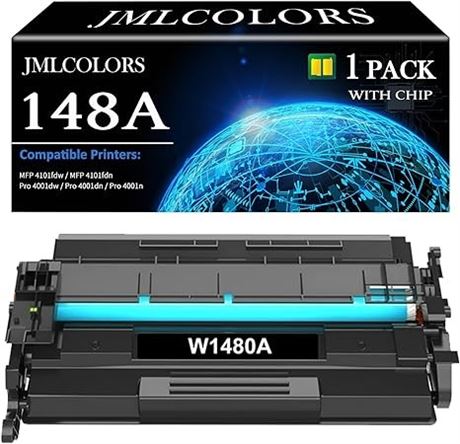 148A Toner Cartridge (with Chip) Compatible Replacement for HP 148A 148X W1480A
