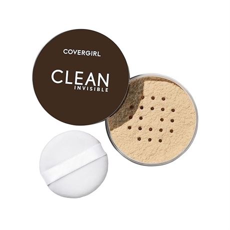 COVERGIRL Clean Invisible Loose Powder - Loose Powder, Setting Powder, Vegan For