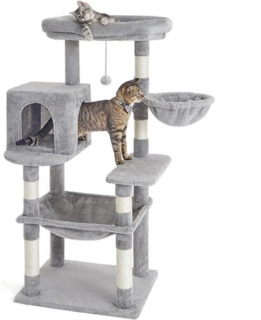 Kilodor 49.2 Inches Multi-Level Cat Tree Condo ,Cat Tower with Sisal Scratching