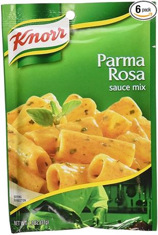 1.3 oz (Pack of 6) Knorr Pasta Sauces, PARMA ROSA Sauce Mix