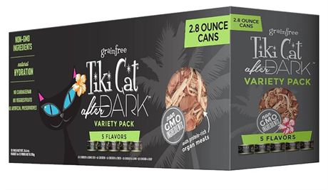 Tiki Cat After Dark, Variety Pack, High-Protein and 100% Non-GMO Ingredients, We