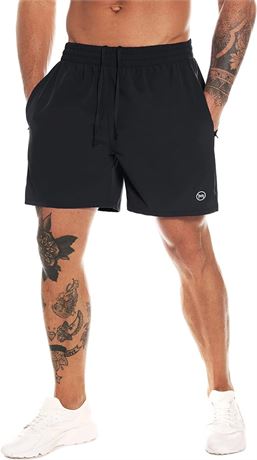 XL - MOVEUP Men's Workout Running Shorts Quick Dry Active Gym Training Sport