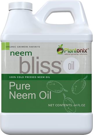 (64 Fl Oz) Neem Bliss - Pure Neem Oil for Plants - Organic Neem Oil Spray