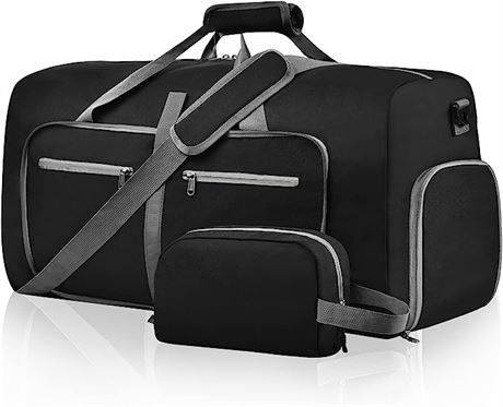 Felipe Varela Duffle Bag with Shoes Compartment and Adjustable Strap,Foldable Tr