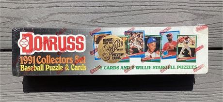 DONRUSS BASEBALL 1991 COMPLETE CARD SET W/ PUZZLE 792 CARDS