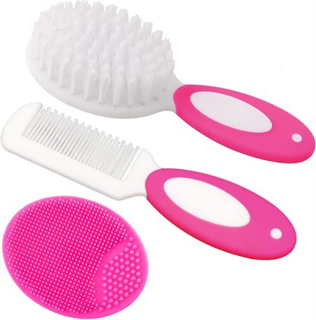 Baby Hair Brush and Comb Set for Newborns & Toddlers