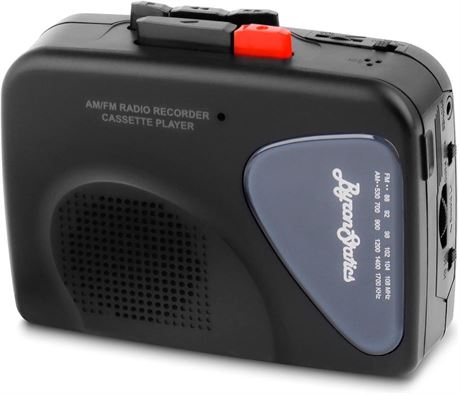 ByronStatics Portable Cassette Players Recorders FM AM Radio Walkman Tape Player