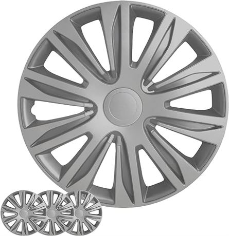 Wheel Cover Kit, 16 Inch Hubcaps Set of 4 Automotive Hu...