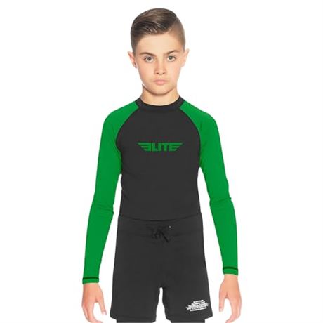 SIZE: M Elite Sports Rash Guards for Boys and Girls, Full Sleeve ...