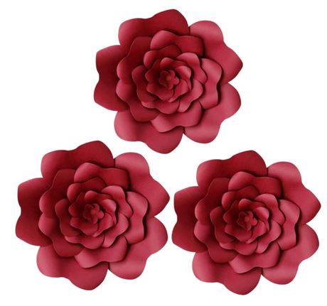 Daily Mall Paper Flower Decorations DIY  Burgundy