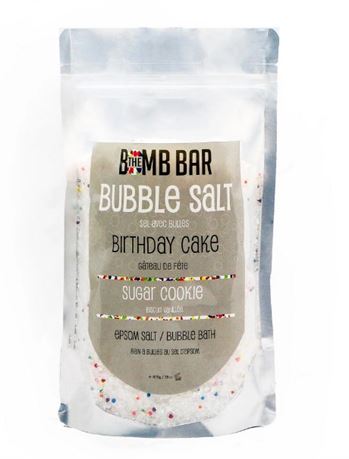 Bath Soak - Bubble Salt/ Epsom Salt - Birthday Cake
