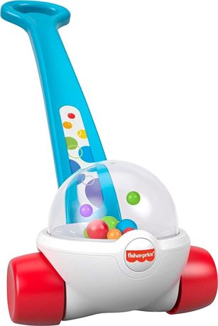 Fisher-Price Corn Popper Baby Toy, Toddler Push Toy with Ball-Popping Action