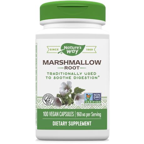 Nature's Way Marshmallow Root Vitamin | 960 Mg | 100 Vegan Caps