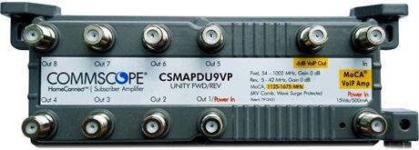 Commscope CSMAPDU9VPI 9-Port MoCA HomeConnect Passive VoIP Amplifier with MoCA C