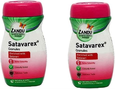 (Pack of 2) Zandu Satavarex Lactation Granules (210gm Each) - by DB CART