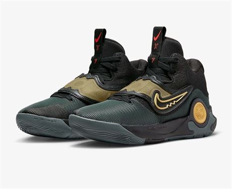 SIZE: 10.5 Nike KD TREY 5 X Black/Metallic Gold DD9538-010 Men's Basketball Shoe