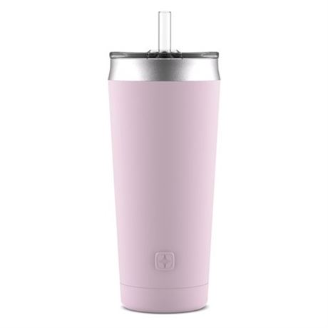 Ello Beacon Vacuum Insulated Stainless Steel Tumbler Cashmere Pink 24 Oz.