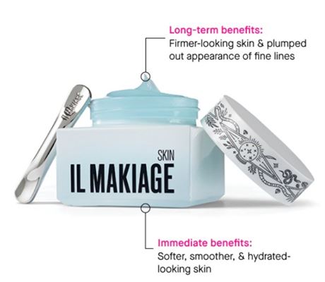 IL MAKIAGE POWER LIFT PLUMPING CREAM ANTI-AGING COLLAGEN-BOOST PRIMING