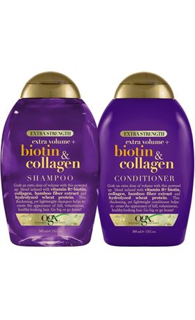 OGX Thick & Full +Biotin & Collagen Extra StrengthVolumizing Shampoo+Conditioner