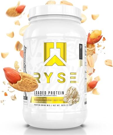 967g (2.1 Lbs)- RYSE Up Supplements Loaded Protein Powder | 25g Whey Protein Iso