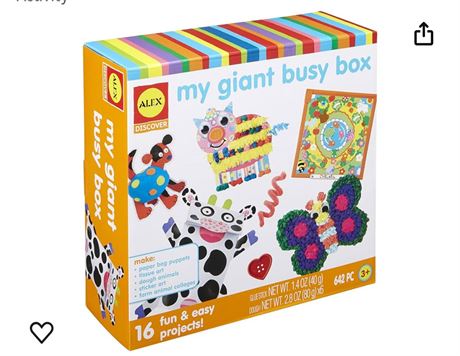 ALEX Toys My Giant Busy Box Craft Kit Kids Art and Craft Activity
