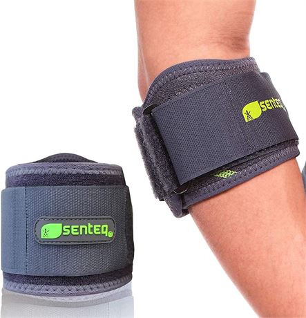 Elbow Support Brace by SENTEQ, Medical Grade, US FDA Approved