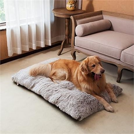 Dog Bed Pet Cushion Crate Mat,Washable Pet Bed for Medi...