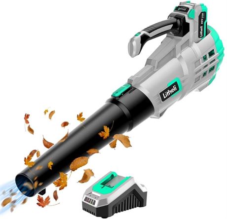 *NO BATTERY* Litheli 20V Cordless Leaf Blower, Battery Leaf Blower for Cleaning