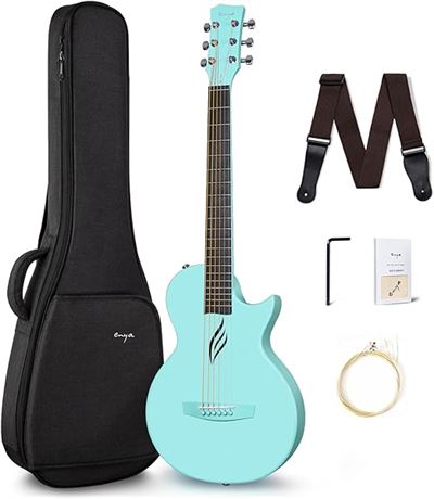 Enya Nova Go Carbon Fiber Acoustic Guitar 1/2 Size Beginner Adult...