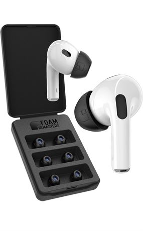 Foam Masters Memory Foam Ear Tips for AirPods Pro 1st & 2nd Gen | 3 Pairs | New