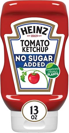 Heinz Reduced Sugar Tomato Ketchup, 13 oz