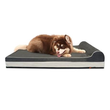 Laifug Orthopedic Memory Foam Extra Large Dog Bed with Pill...