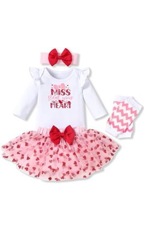 SIZE:90, Newborn Infant Baby Girls Holiday Skirt Outfit