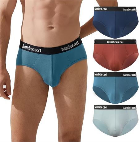 MEDIUM - BAMBOO COOL Men's Underwear Briefs Soft Breathable Briefs Underwear Con