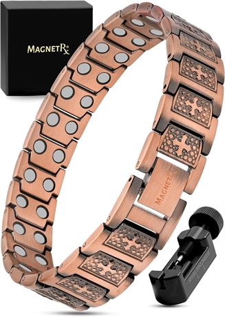 MagnetRX Copper Cross Bracelet for Men Effective Ultra Strength Magnetic Copper