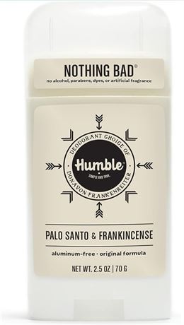 Humble All Natural Deodorant, Aluminum and Paraben Free, Cruelty Free, Unisex