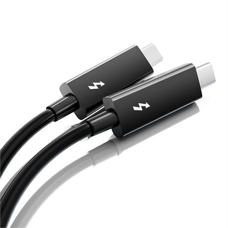 [Intel Certified] Thunderbolt 2 Cable 9.8ft/0.7m, 40Gpbs,100W/5A Charging, Durab