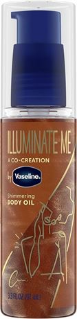 Vaseline Illuminate Me Shimmering Body Oil Created for Melanin Rich Skin Body