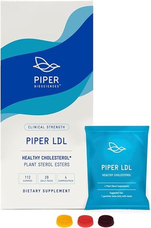 112 Piper Biosciences Plant Sterols Gummies for Cholesterol and Heart Health